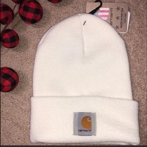 🆕🌟 Carhartt Knit Spell Out White Beanie 🌟🆕